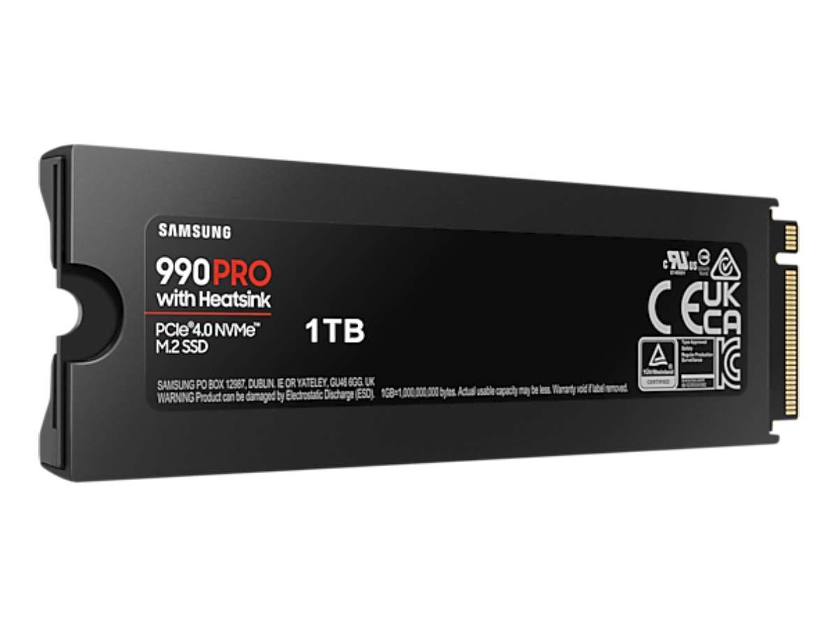 mini-itx.com: Samsung 990 PRO 1TB PCIe 4.0 M.2 SSD with Heatsink